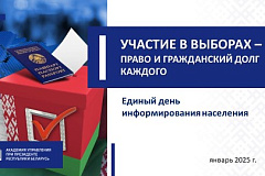 Удзел у выбарах права і грамадзянскі абавязак кожнага